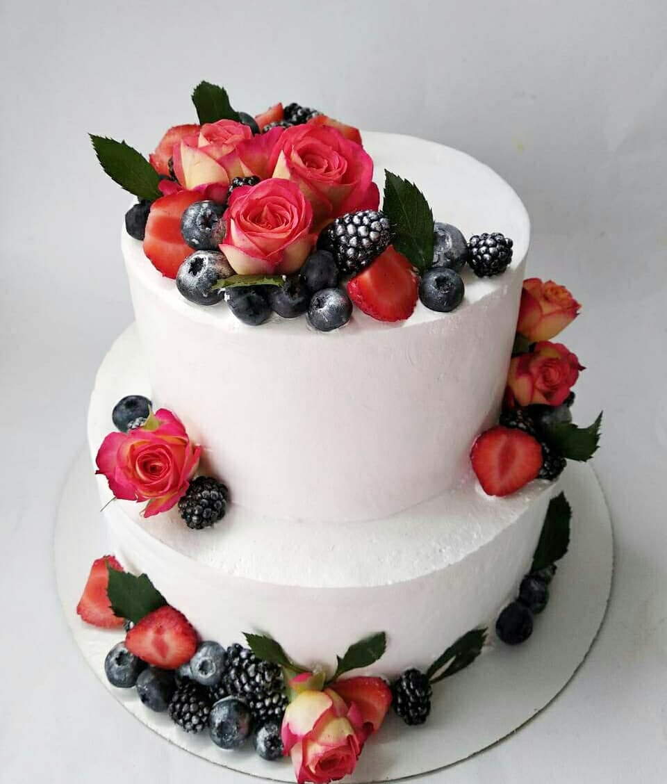 Свадебный торт Розочки